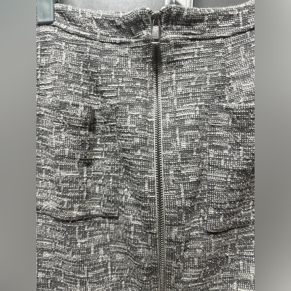 Topshop Grey Pencil Skirt With Back Pockets - Picture 5 of 5